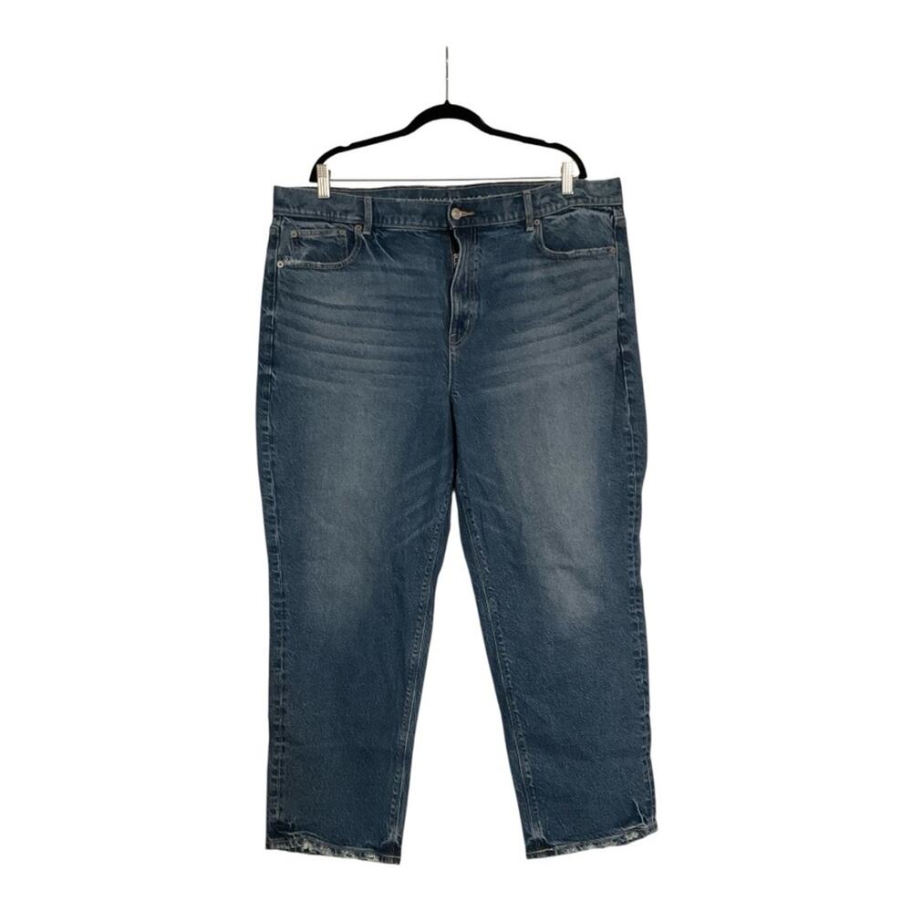 American Eagle Jeans Women 20 Short Blue Super High-Rise Straight